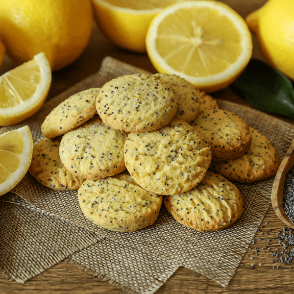 Zitronen-Chia-Plätzchen