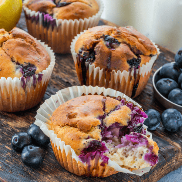Blaubeer-Mohn-Muffins