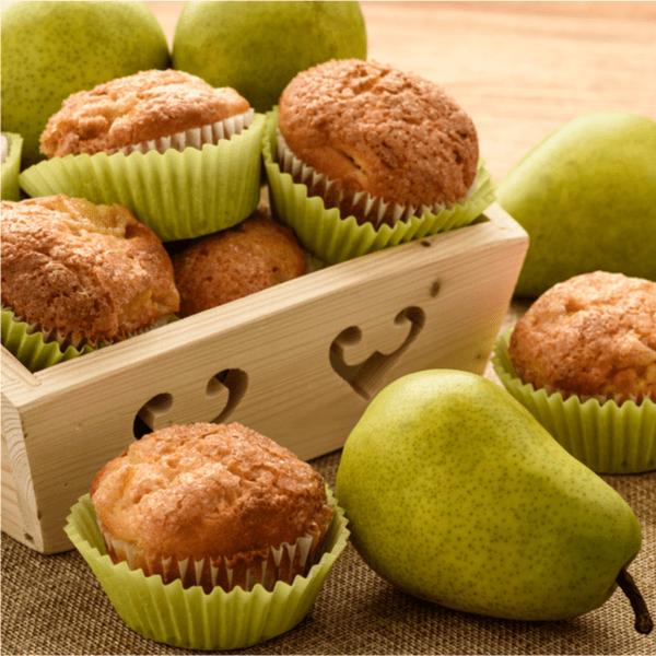 Vanille-Birnenmuffins