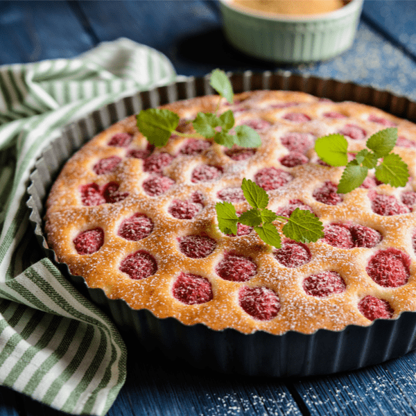 Low Carb-Himbeerkuchen