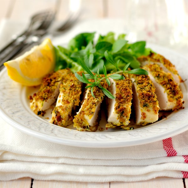 Hähnchen mit Cashewkruste