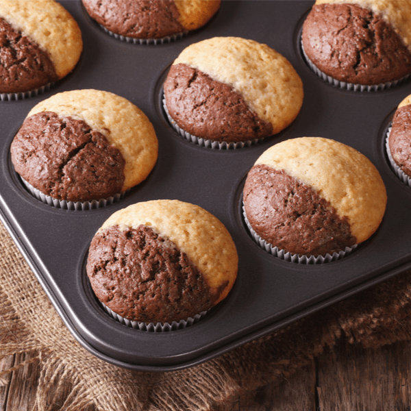 Zwei Farben-Muffins