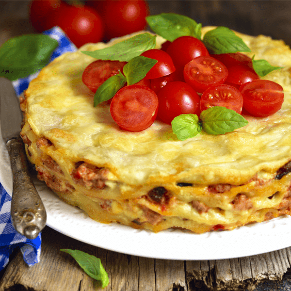 Runde Eierlasagne