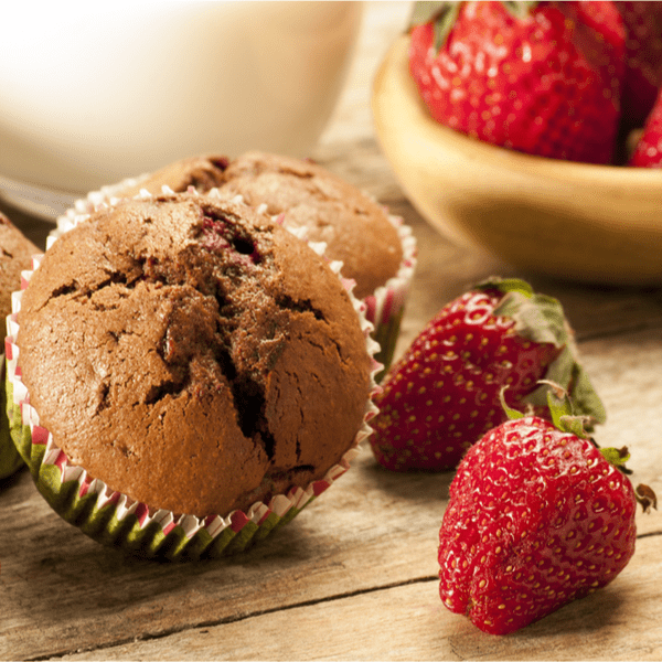 Schoko-Erdbeermuffins